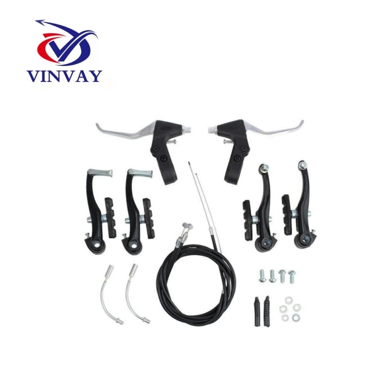 Bicycle Spare Parts Aluminium V Brake Set with Cable and Levers