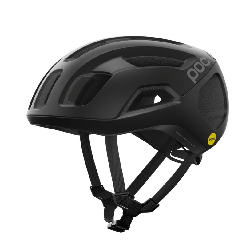 POC Ventral Air Road Cycling Helmet (Uranium Black Matt)