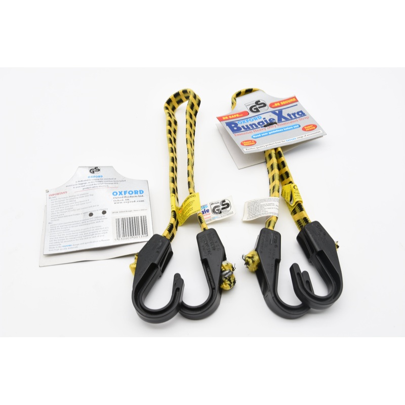 2 x Oxford Products OF139 16 x 600mm/24 Bungee Bungie Xtra Luggage Cords Straps