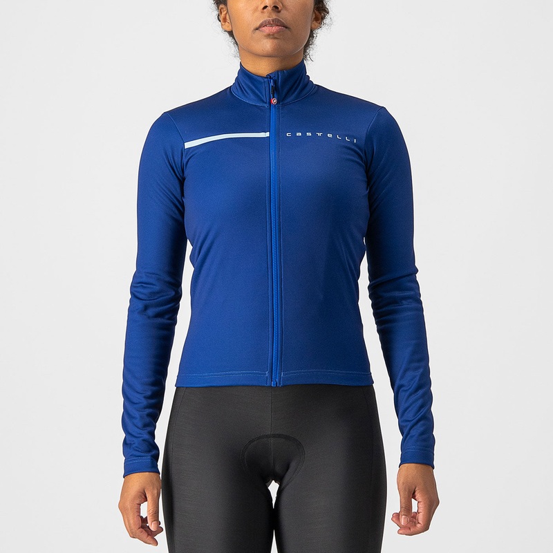 Maglia maniche lunghe donna Castelli Sinergia 2 – Blu azzurro
