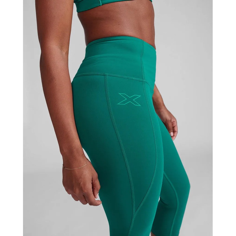 2XU WA7302B Form Hi-Rise 3/4 Women’s Compression Tights (Forest Green/Forest Green)