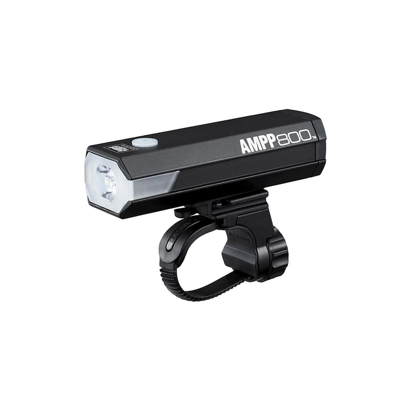 CatEye AMPP800 Headlight (Black) (800 Lumens) (Includes Helmet Mount) (USB Rechargeable)