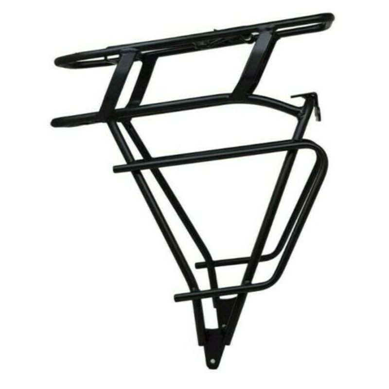 E BIKE BATTERY BOSCH REPLACEMENT BIKE CARRIER 28  BLACK ALLOY LUGGAGE RACK