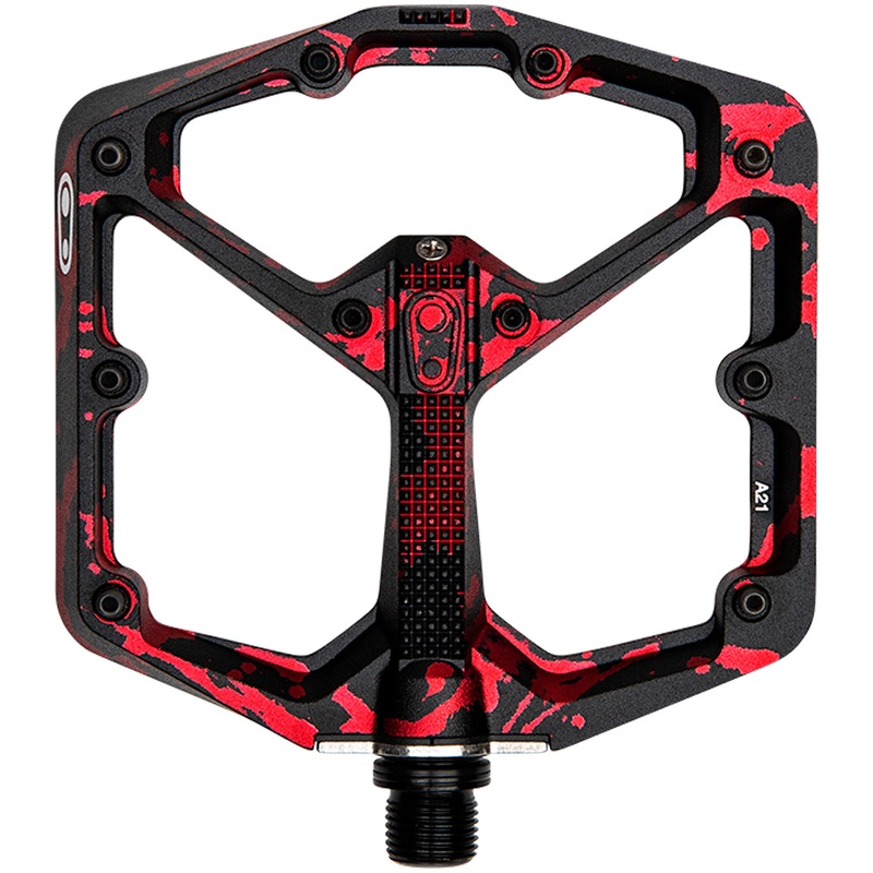 Pedali Crank Brothers Stamp 7 Splatter Large – Nero rosso