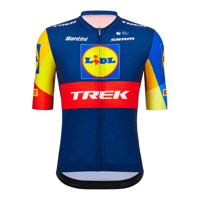 Santini Lidl Trek Men’s Cycling Jersey (Marine Blue)