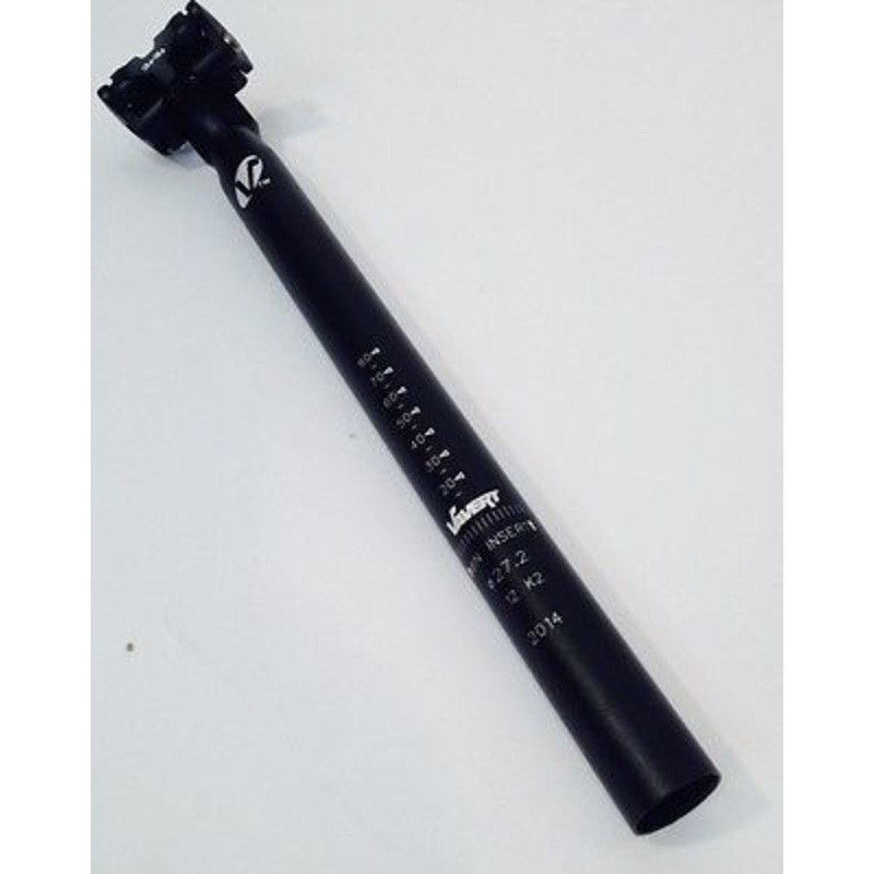 27.2mm SEAT POST ALLOY BIKE MICRO ADJUST SEAT POST BLACK 350mm (14) NEW