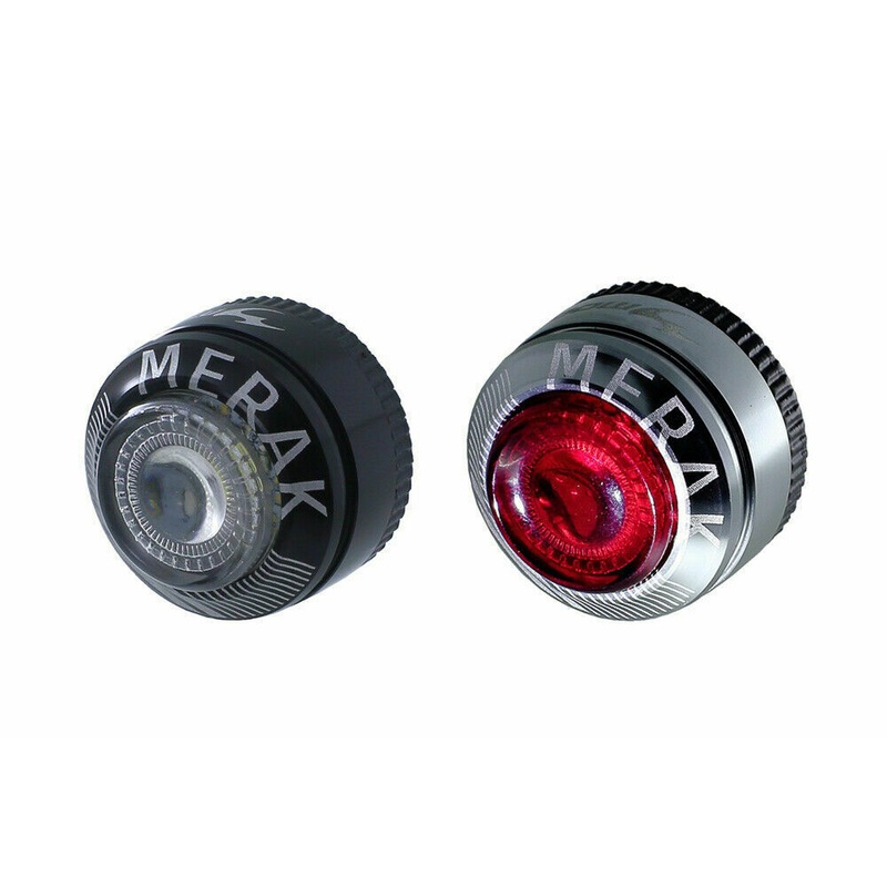 Moon Merak Front & Rear LED Bike Cycle Light Set Alloy Magnetic Head Tail Light