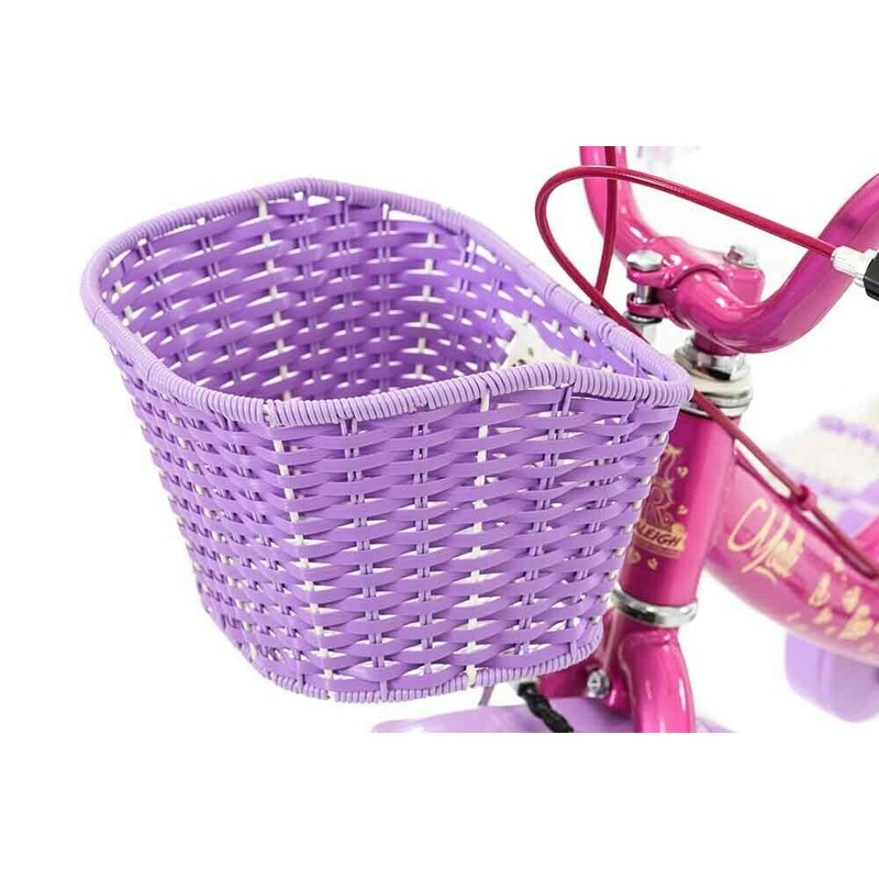 Raleigh Molli Purple-Lilac Kids Children’s Bike Bicycle Front Wire Woven Basket