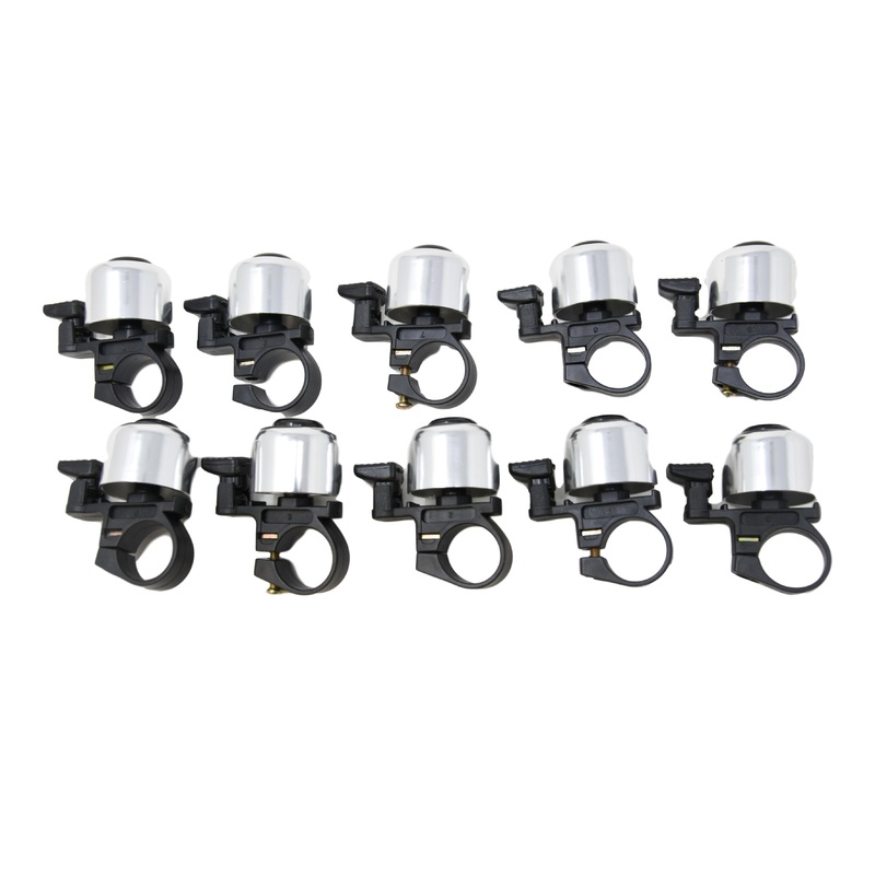Wholesale Job Lot Of Ten (10) Nuvo Alloy Top Bicycle Flick Bells Suit All Types Bike