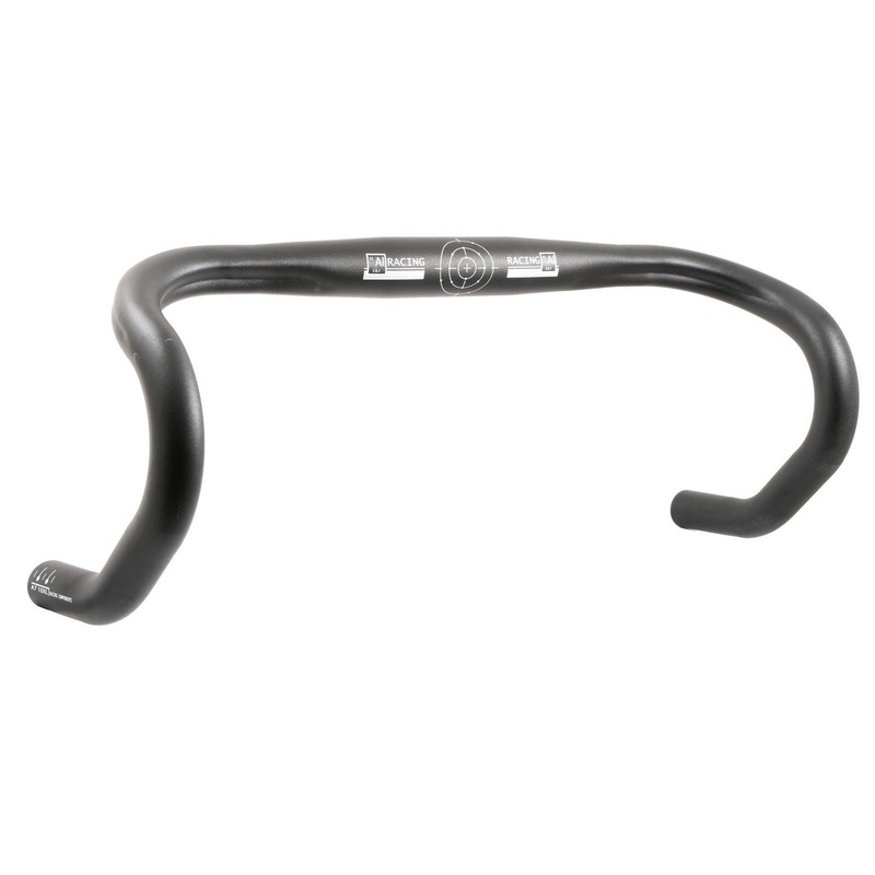 AI RACING LIGHTWEIGHT ALLOY DROP HANDLEBARS ROAD BIKE BLACK 31.8mm 460mm WIDE (440mm CENTRES)