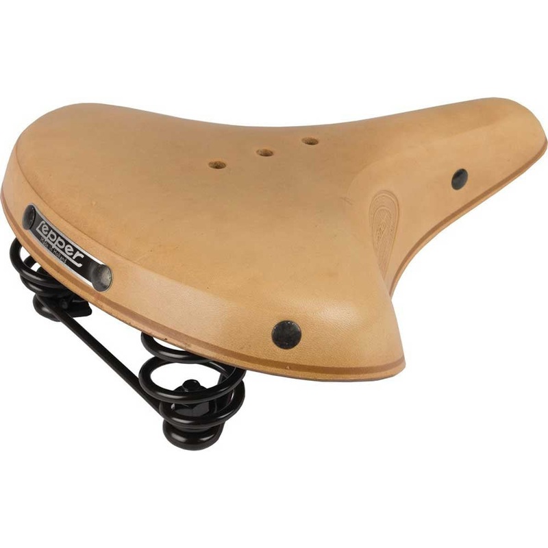 Natural Lepper Concorde Bicycle Leather Saddle Vintage Leather Bike Seat RRP 109